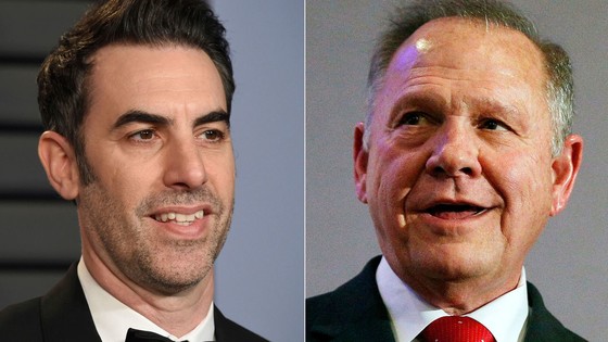Roy Moore Seeks to Revive $95M Lawsuit Against Sacha Baron Cohen